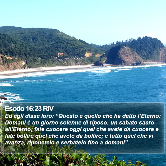 Esodo 16:23 RIV Bible Study