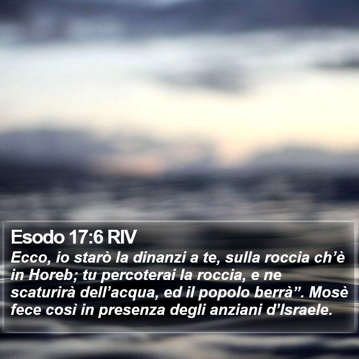Esodo 17:6 RIV Bible Study