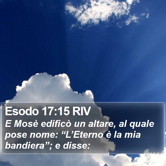 Esodo 17:15 RIV Bible Study