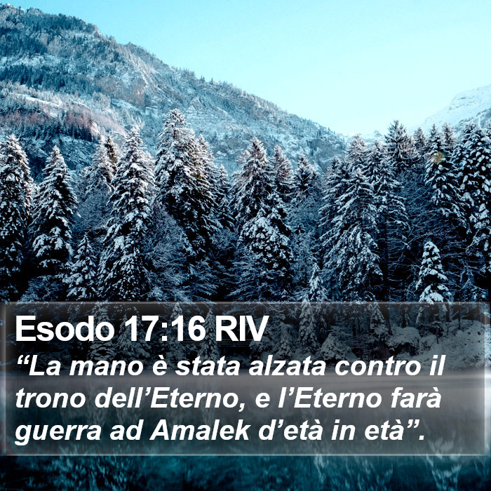 Esodo 17:16 RIV Bible Study