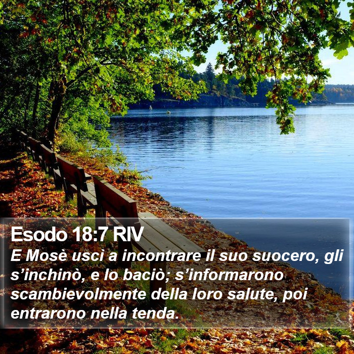 Esodo 18:7 RIV Bible Study