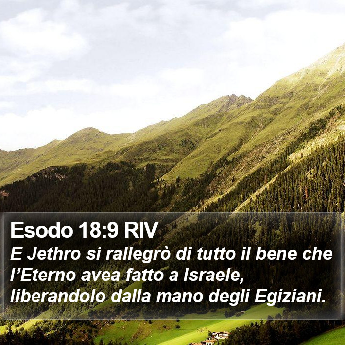 Esodo 18:9 RIV Bible Study