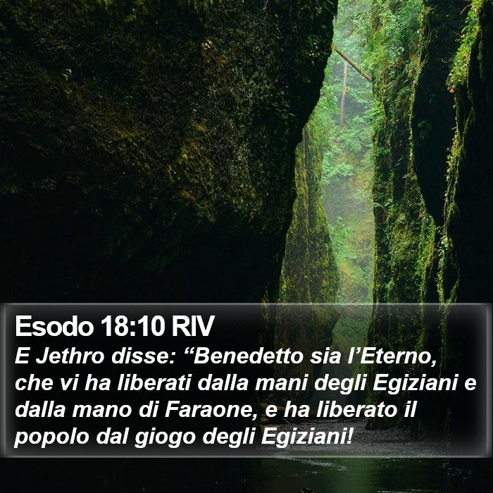 Esodo 18:10 RIV Bible Study