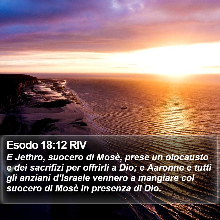 Esodo 18:12 RIV Bible Study