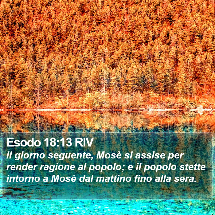 Esodo 18:13 RIV Bible Study