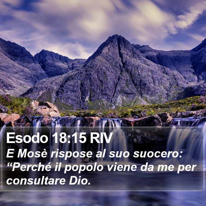 Esodo 18:15 RIV Bible Study