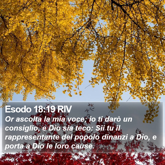 Esodo 18:19 RIV Bible Study