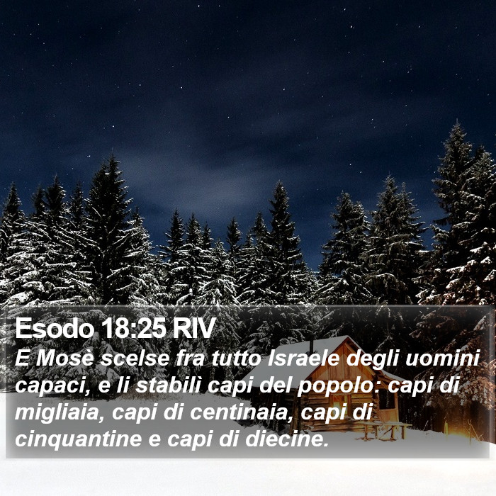Esodo 18:25 RIV Bible Study