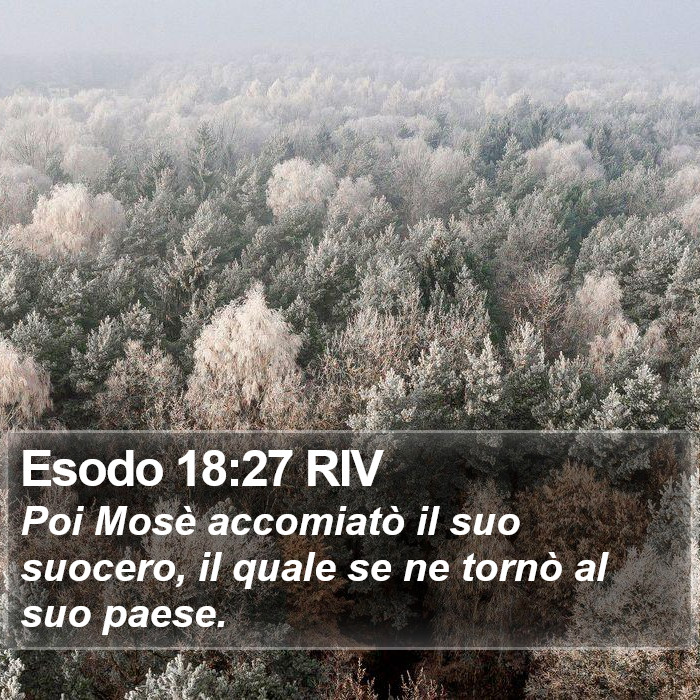 Esodo 18:27 RIV Bible Study
