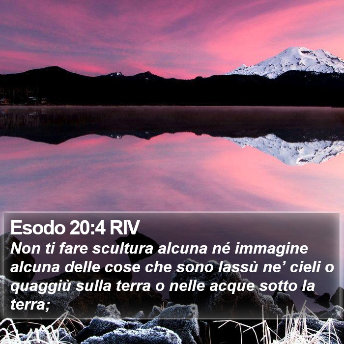 Esodo 20:4 RIV Bible Study