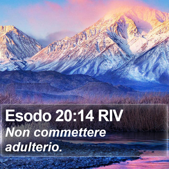 Esodo 20:14 RIV Bible Study