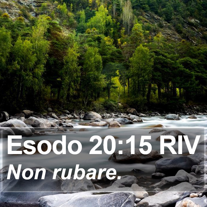 Esodo 20:15 RIV Bible Study