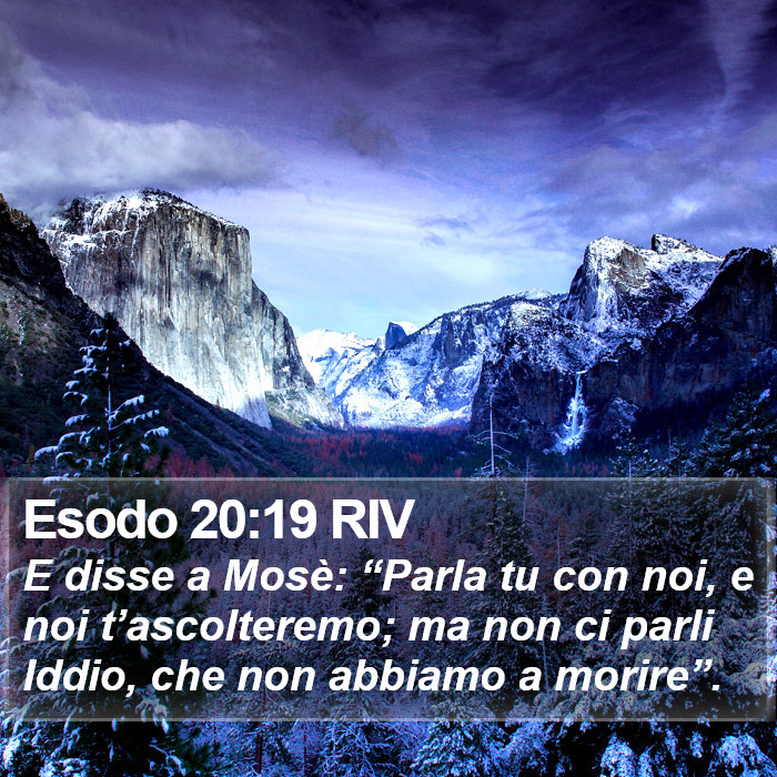 Esodo 20:19 RIV Bible Study