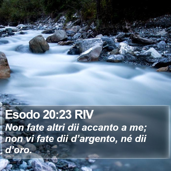 Esodo 20:23 RIV Bible Study