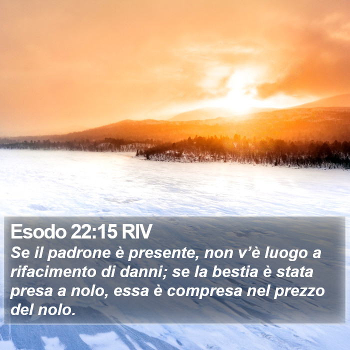 Esodo 22:15 RIV Bible Study