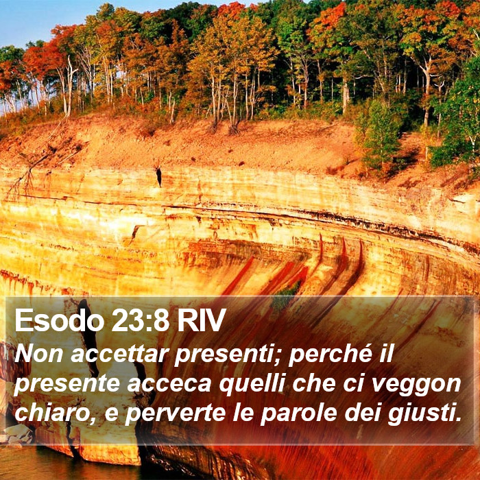 Esodo 23:8 RIV Bible Study