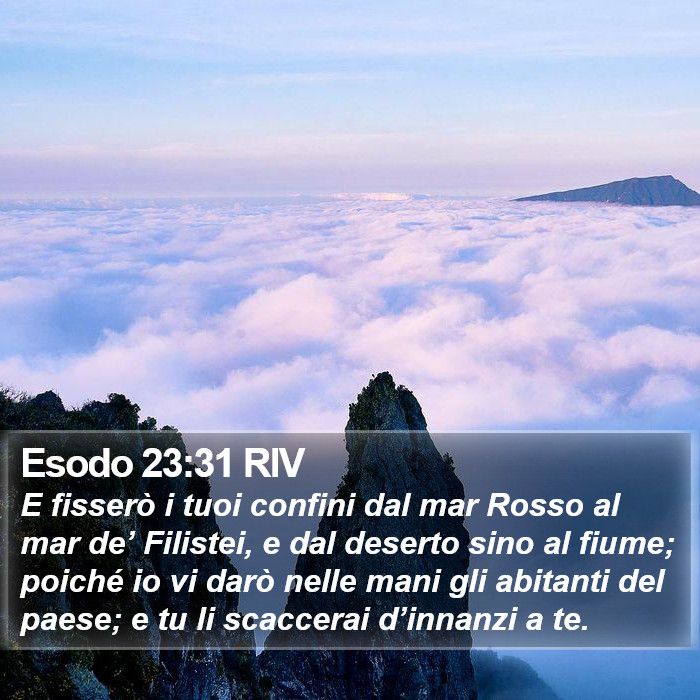 Esodo 23:31 RIV Bible Study