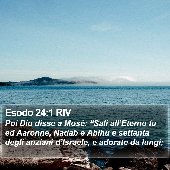 Esodo 24:1 RIV Bible Study