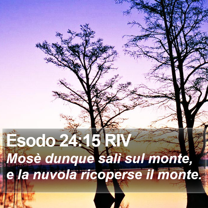 Esodo 24:15 RIV Bible Study