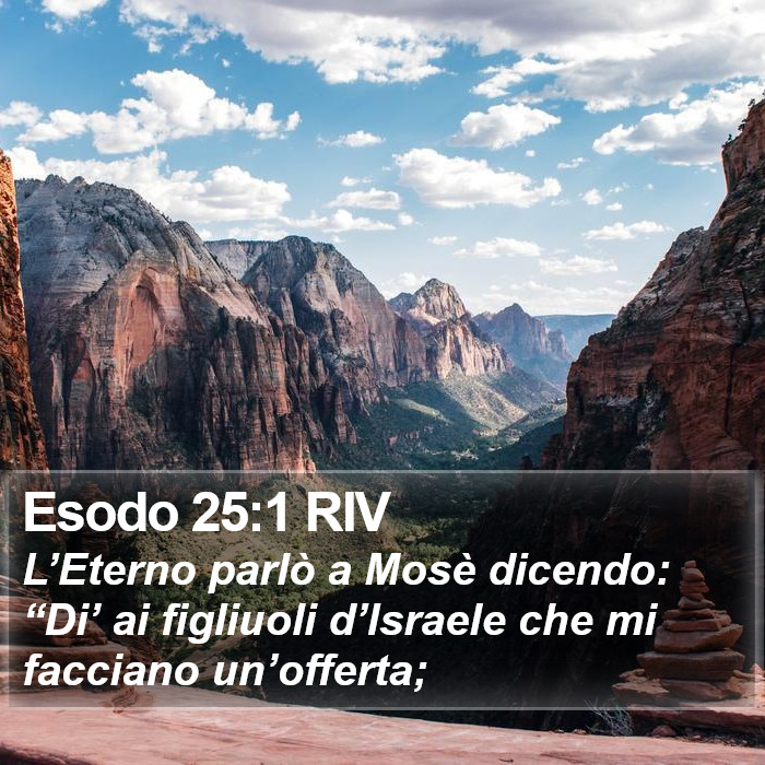 Esodo 25:1 RIV Bible Study