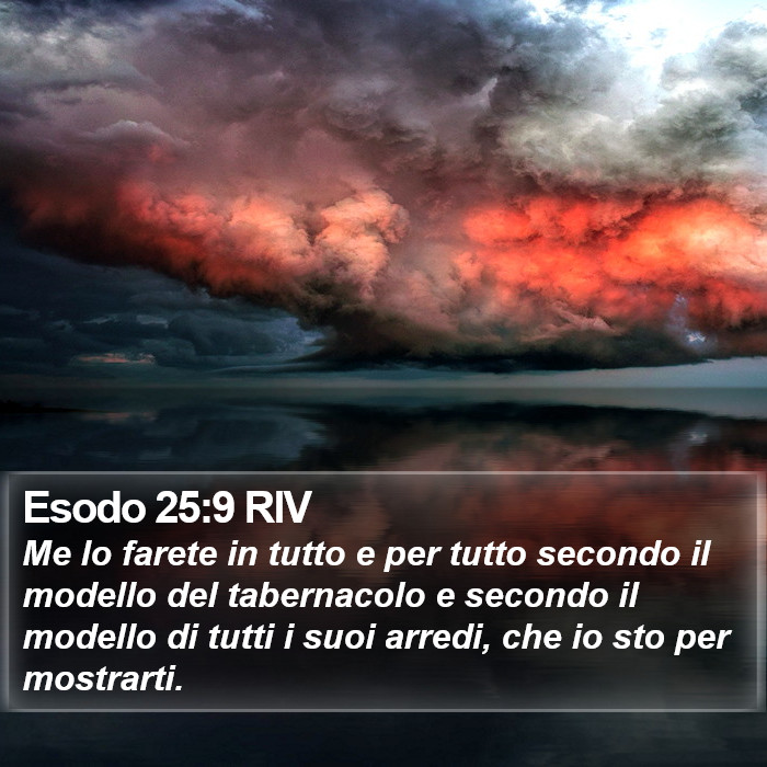 Esodo 25:9 RIV Bible Study