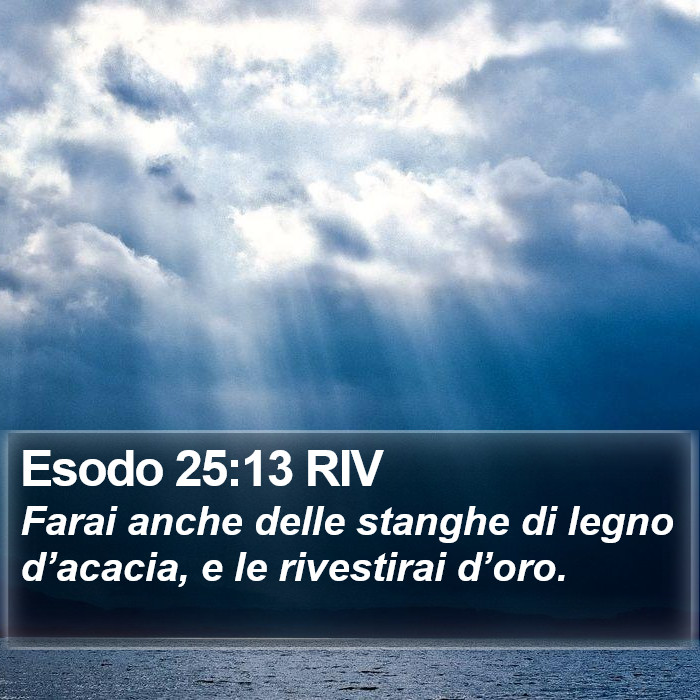 Esodo 25:13 RIV Bible Study