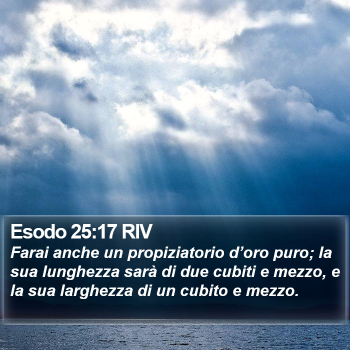 Esodo 25:17 RIV Bible Study