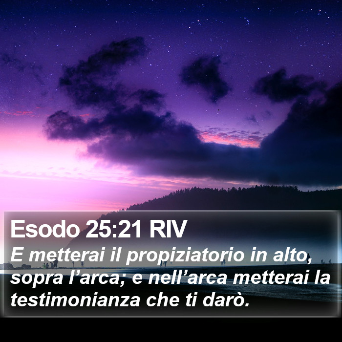 Esodo 25:21 RIV Bible Study