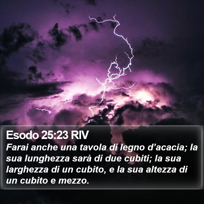 Esodo 25:23 RIV Bible Study