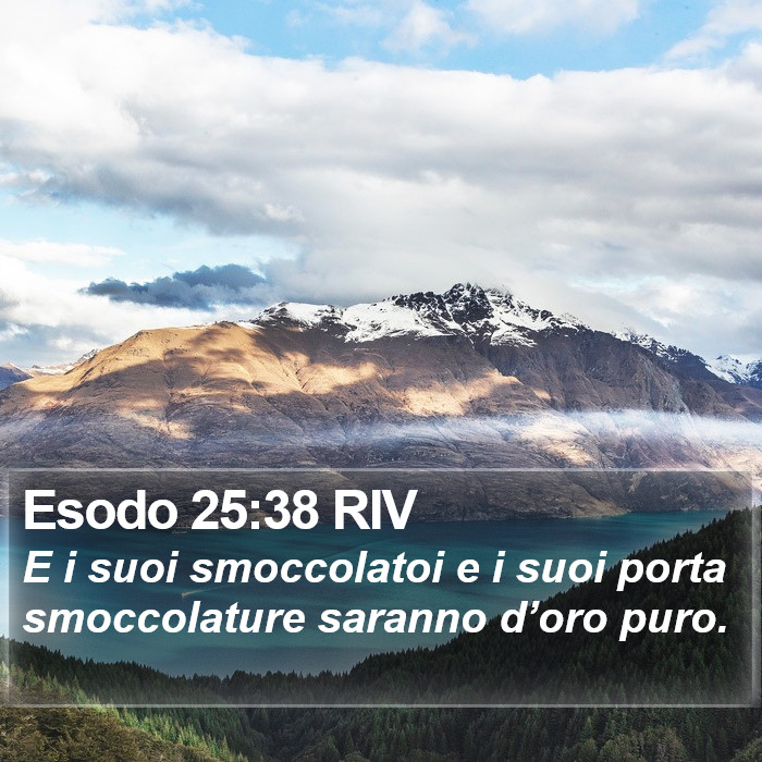 Esodo 25:38 RIV Bible Study