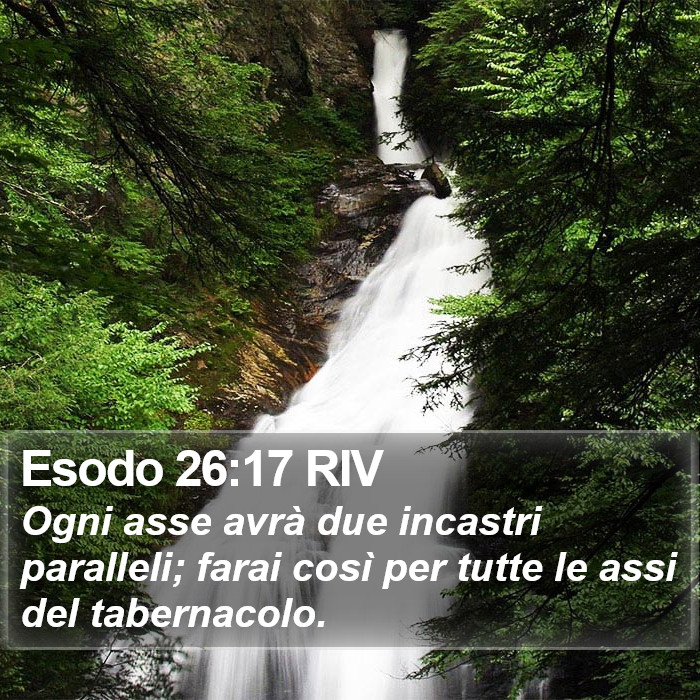 Esodo 26:17 RIV Bible Study