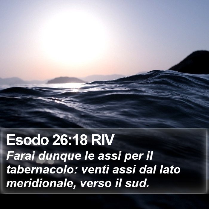 Esodo 26:18 RIV Bible Study