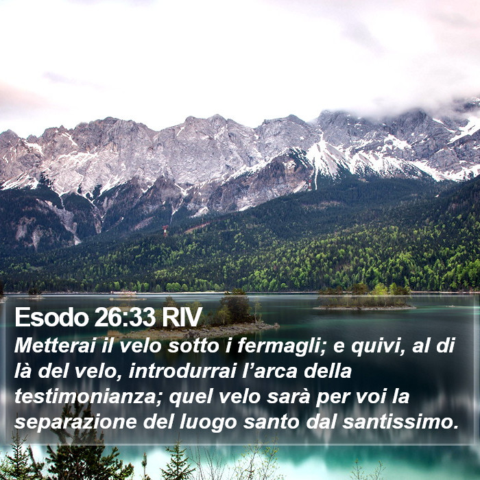 Esodo 26:33 RIV Bible Study