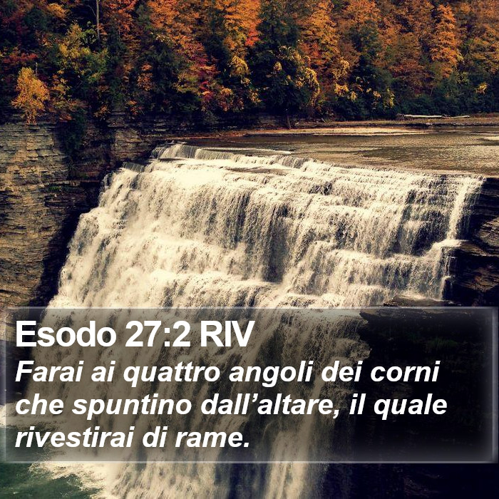 Esodo 27:2 RIV Bible Study