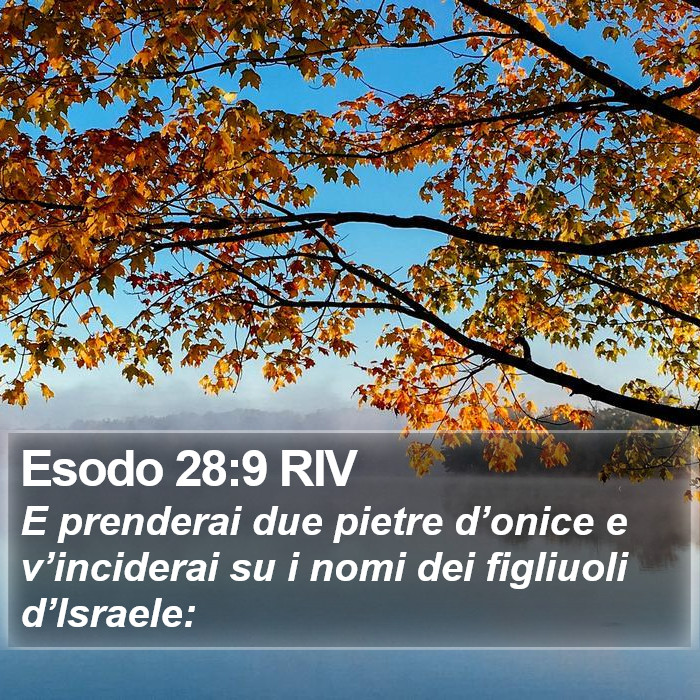 Esodo 28:9 RIV Bible Study