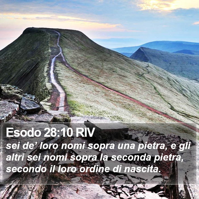 Esodo 28:10 RIV Bible Study