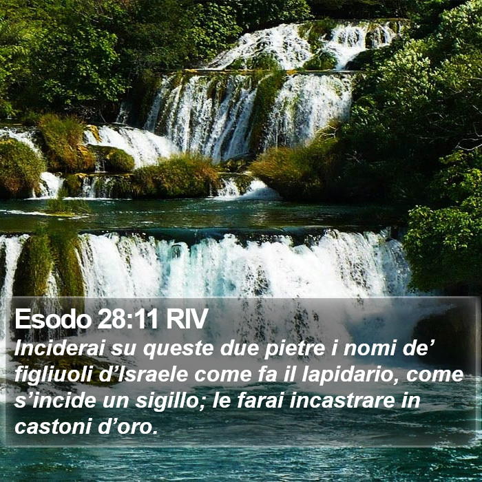 Esodo 28:11 RIV Bible Study