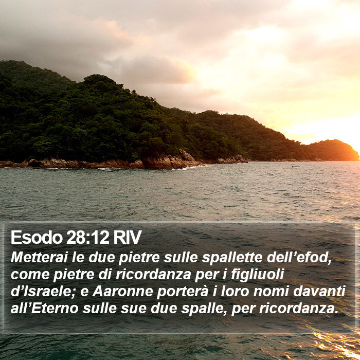 Esodo 28:12 RIV Bible Study