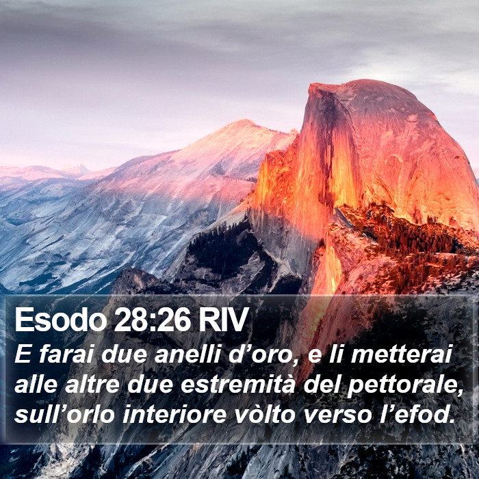 Esodo 28:26 RIV Bible Study