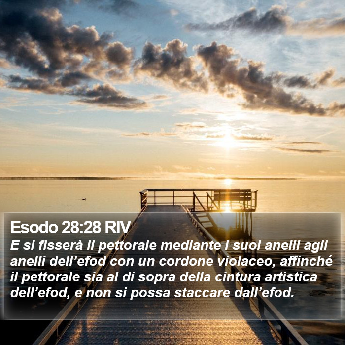 Esodo 28:28 RIV Bible Study