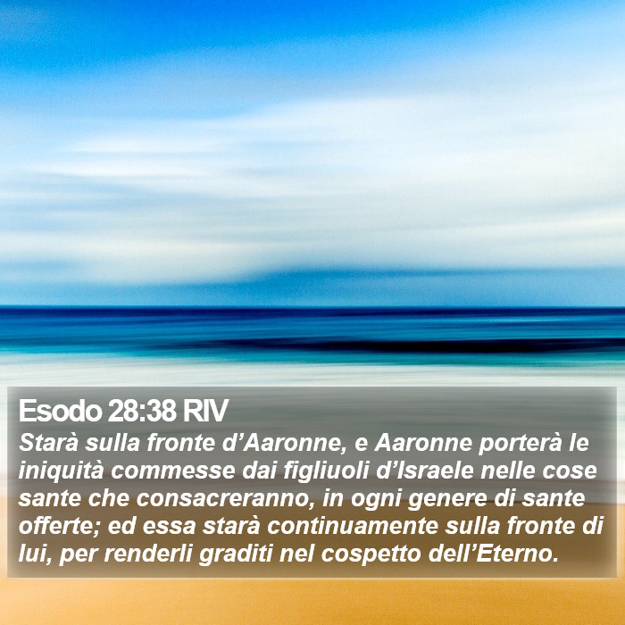 Esodo 28:38 RIV Bible Study