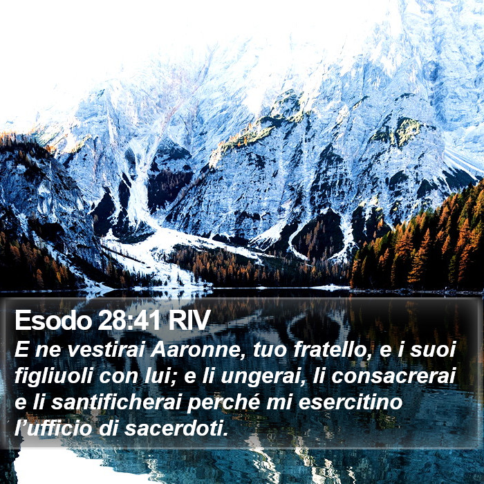 Esodo 28:41 RIV Bible Study