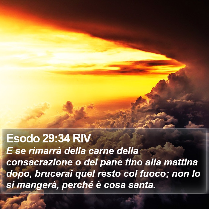 Esodo 29:34 RIV Bible Study