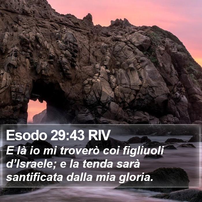 Esodo 29:43 RIV Bible Study