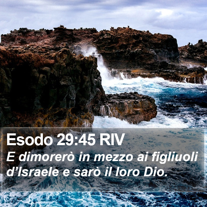 Esodo 29:45 RIV Bible Study