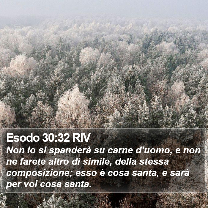Esodo 30:32 RIV Bible Study
