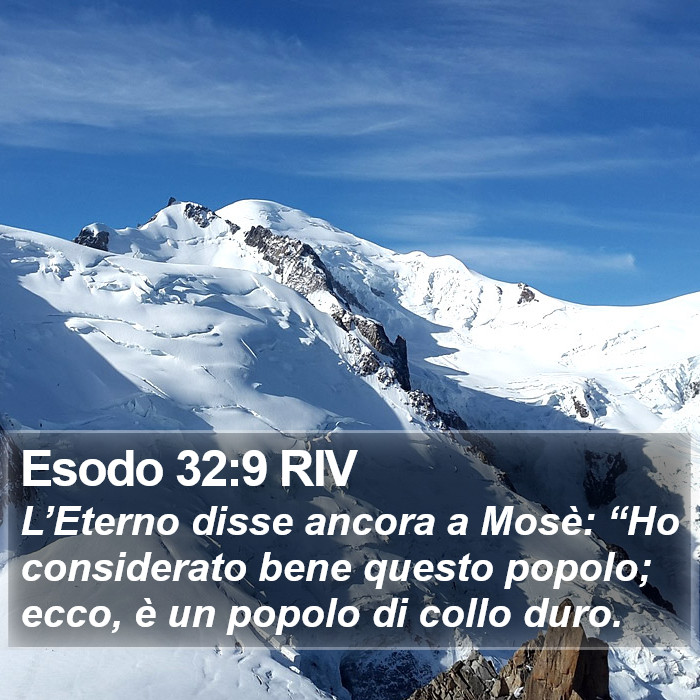 Esodo 32:9 RIV Bible Study