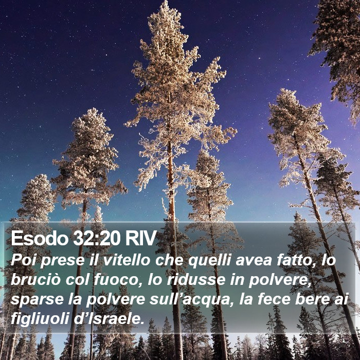 Esodo 32:20 RIV Bible Study