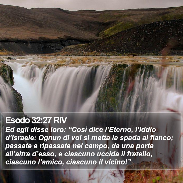 Esodo 32:27 RIV Bible Study