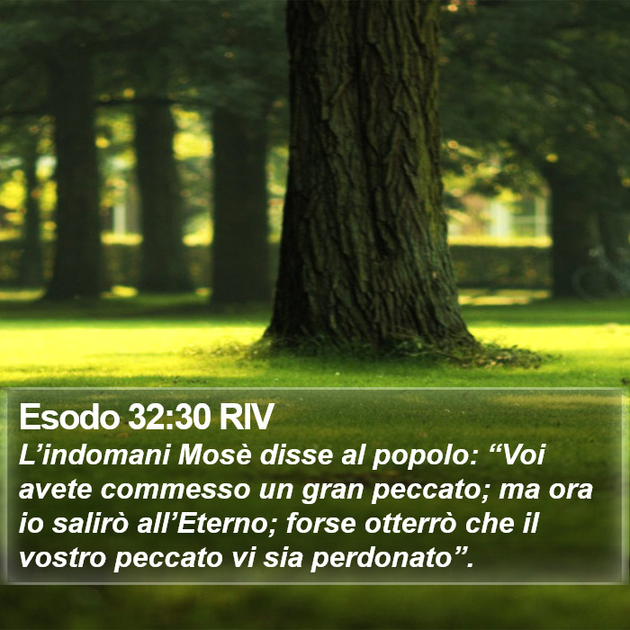 Esodo 32:30 RIV Bible Study